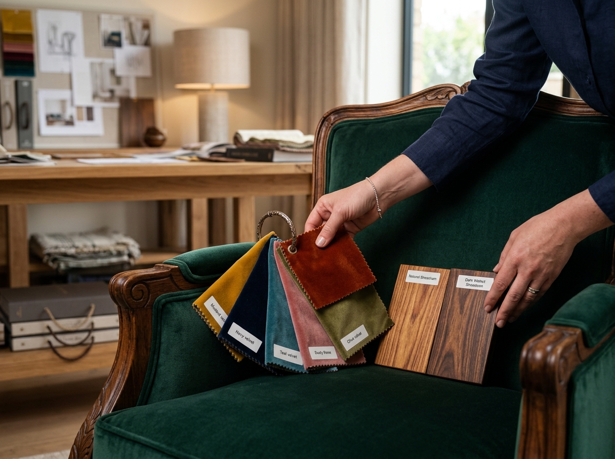 Guide to Fabrics & Wood Finish