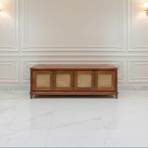 Cane Sheesham Tv Console