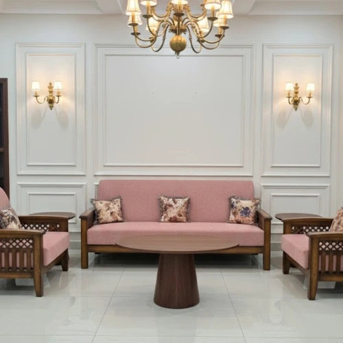 5 Seater Wooden Sofa